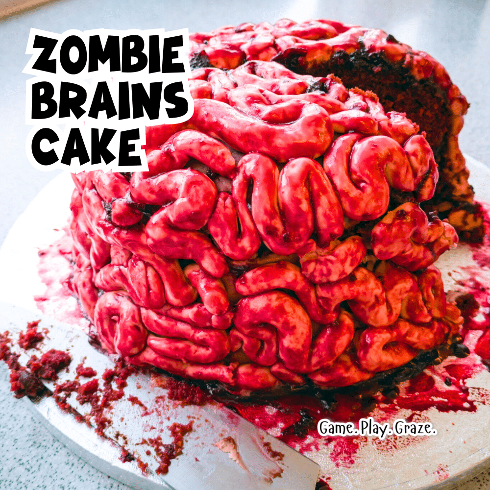 Gross Zombie Food Party Desserts (BRAIN CAKE) Gross Zombie Food Party Desserts (BRAIN CAKE)