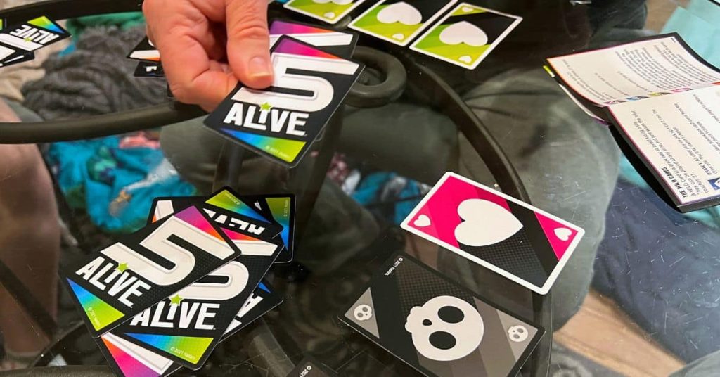 5 Alive Card Game 5 Alive Card Game For Game Play Graze - family playing card game on table for tabletop games